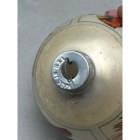 Vintage 1976 Hallmark Christmas Ornament glass bulb With Cardinals READ - Picture 5 of 6